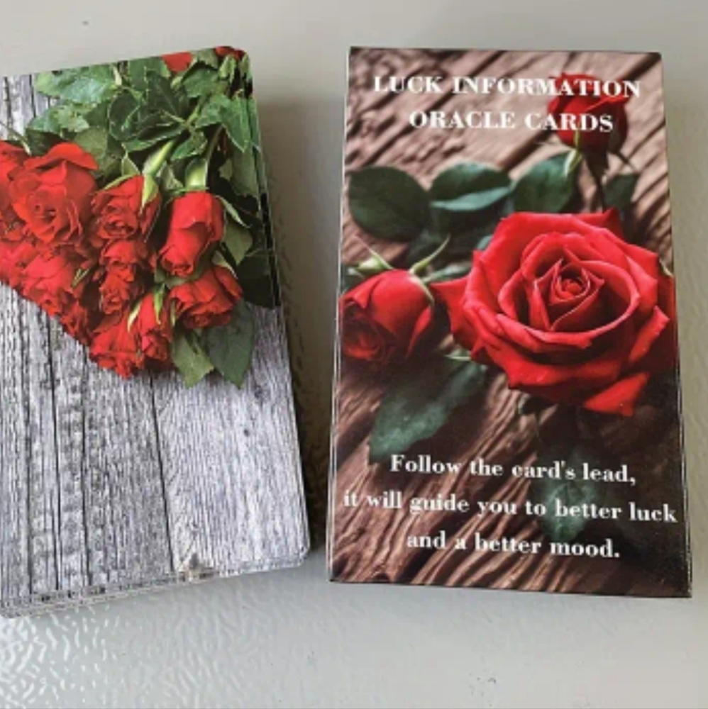 New Luck & Love information Oracle Deck - 50 Cards in Velvet Carrying Pouch